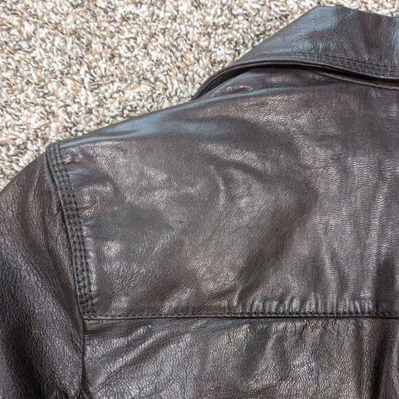 Wilsons Leather Vintage Jacket Size Medium Brown - Picture 7 of 10